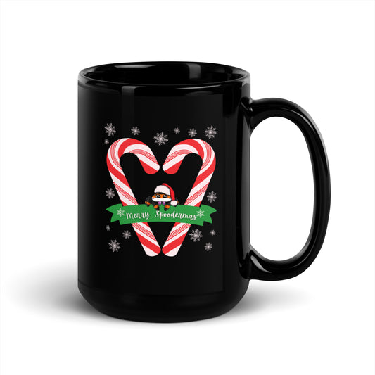 Merry Spoodmas Black Glossy Mug